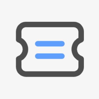 黑色边框优惠券免抠