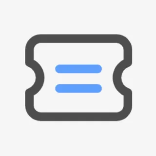 黑色边框优惠券免抠