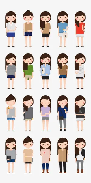 卡通女孩合集免抠