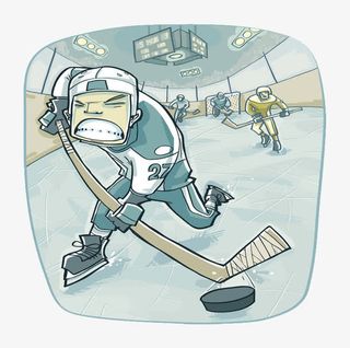 奋力搏击的运动员免抠