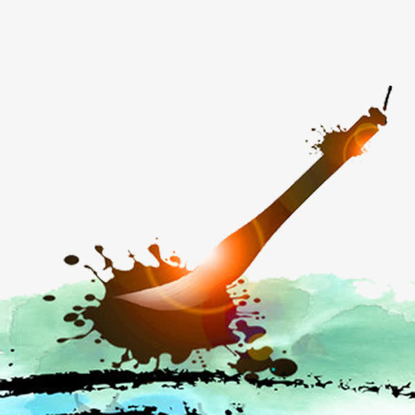 创意毛笔免抠