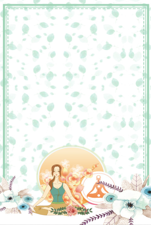 背景 美容 简约 瑜伽