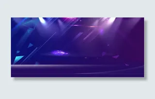 紫色活动海报炫光效果免抠