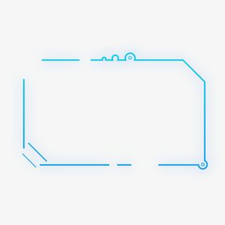 科技风，线框，科技感，蓝绿色免抠