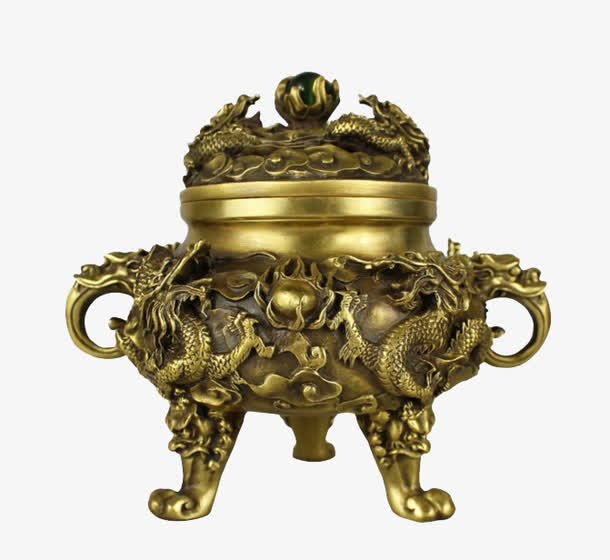 金色复杂设计炉子免抠
