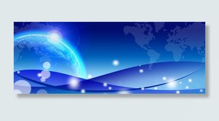 蓝色科技背景高清