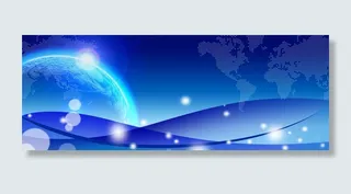 蓝色科技背景高清