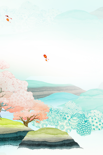 春分清明踏青背景高清