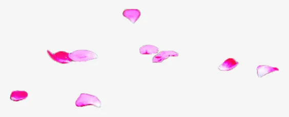漂浮花瓣红色花瓣免抠