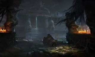 魔幻藏地场景海报免抠