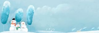 雪人banner创意设计