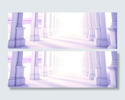 紫色柱子背景高清