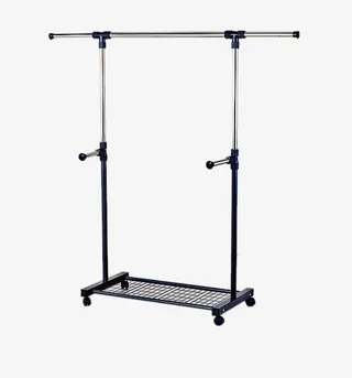 好太太晾衣架不锈钢衣帽架免抠