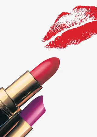 红色口红免抠