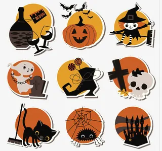 万圣节卡通元素免抠