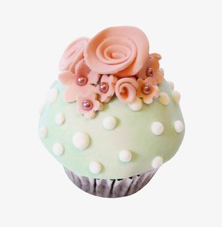 漂亮创意花朵装饰冰淇淋免抠