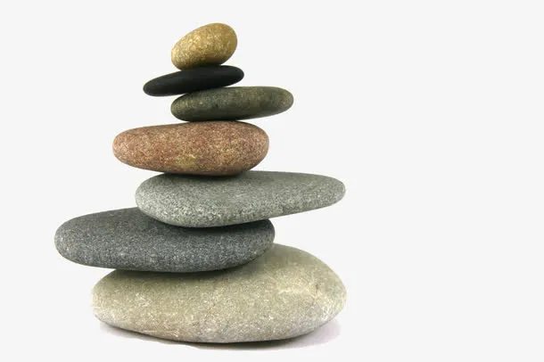 堆叠鹅卵石免抠