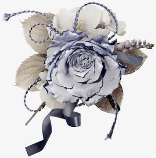 花卉边框插画线描花卉边框免抠