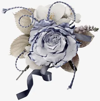 花卉边框插画线描花卉边框免抠