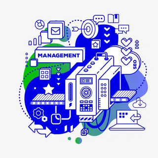 大数据时代工业联合元素免抠