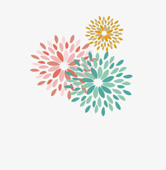 手绘花纹免抠