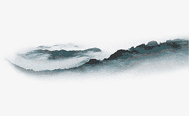 水墨山水画免抠