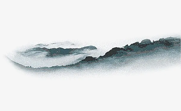 水墨山水画免抠