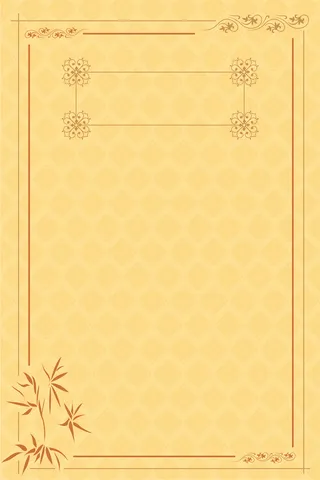 古风花纹边框平面广告高清