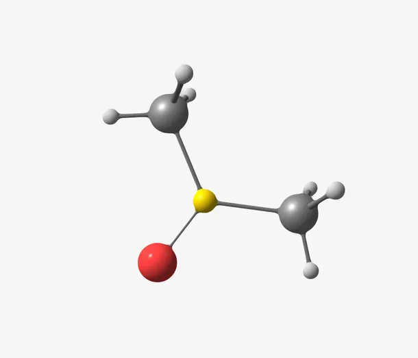 黑色二甲基亚砜分子分子形状素材免抠