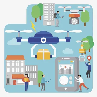 现代社会的高科技发展免抠