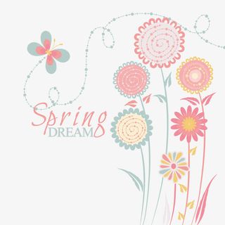 矢量春天的梦免抠