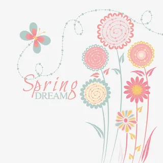 矢量春天的梦免抠