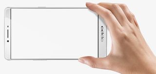 创意合成手拿OPPO手机免抠