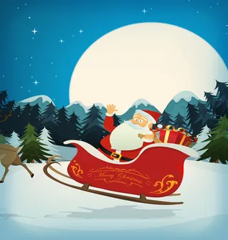 圣诞卡通矢量背景素材高清