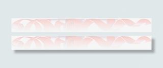 玫瑰红彩带边框免抠