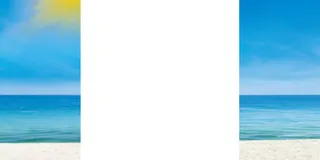 电商店铺蓝天大海沙滩免抠