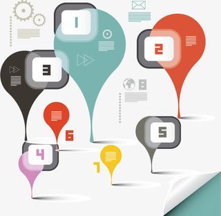 矢量几何图表免抠