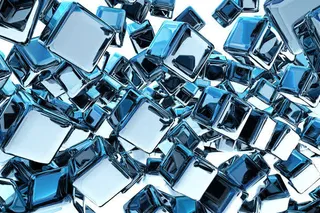 蓝色晶体方块背景