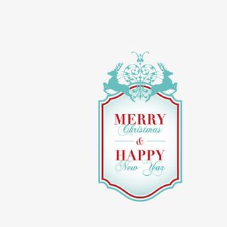 小清新圣诞节边框装饰矢量图免抠