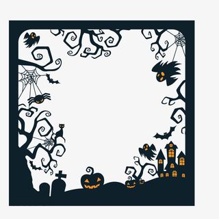 万圣节边框免抠