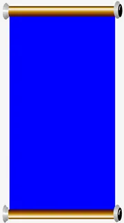 中国风蓝色竖版卷轴免抠