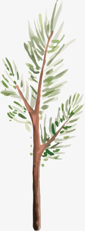 手绘树枝PNG下载免抠
