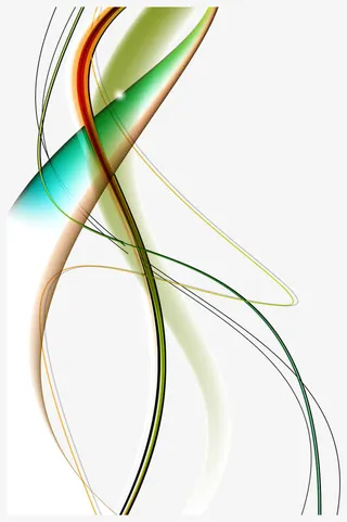 抽象线条矢量免抠