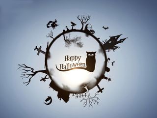 简约万圣节背景图高清