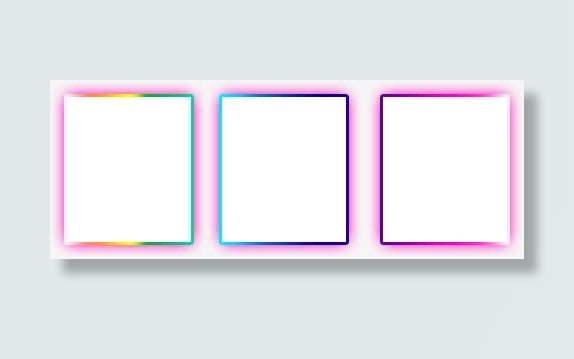 紫色荧光边框免抠