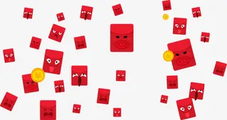 漂浮活动红包免抠