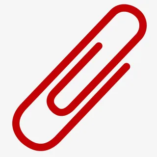 简约回形针手绘插画免抠