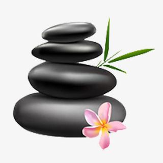 花瓣加上黑棋子免抠