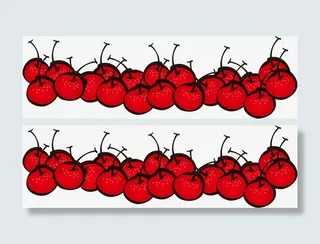 手绘水果山楂免抠