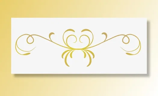 手绘复古纹理装饰线边框免抠